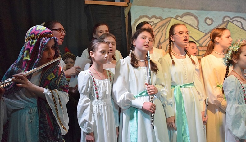 В Тарусе на Рождество показали вертепное представление