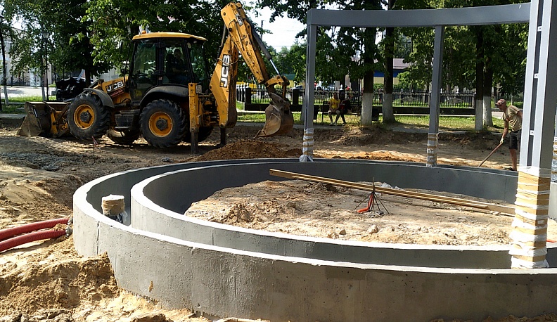 В Ермолине построят новый фонтан в парке