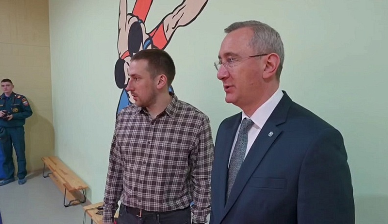 Владислав Шапша посетил спортивный центр в Перемышльском районе