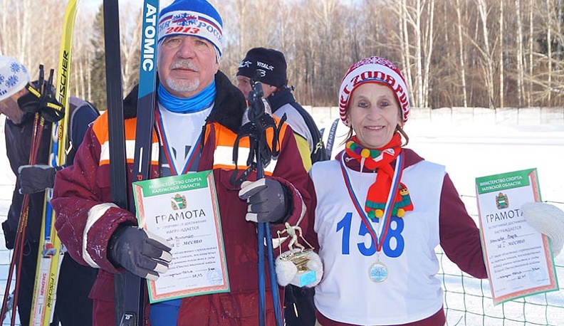 В Думиничском районе прошли лыжные гонки в память о героях-чекистах