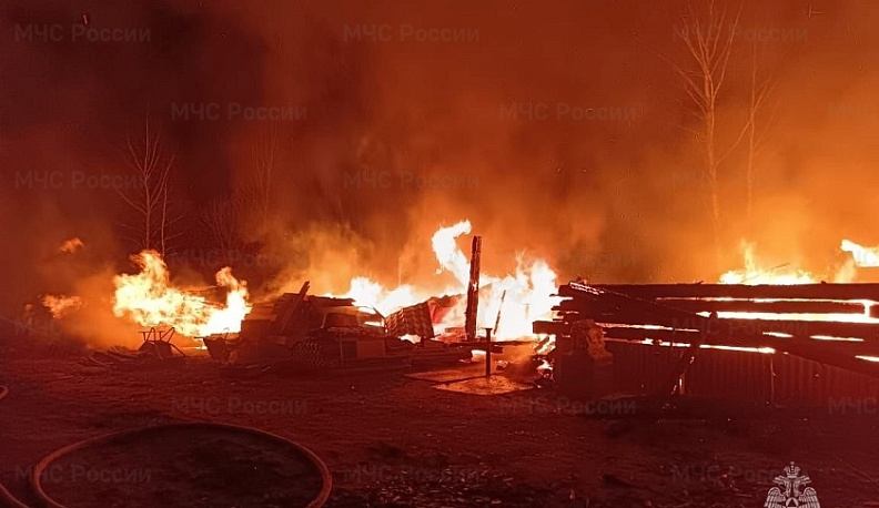 В Боровском районе за сутки произошло два пожара