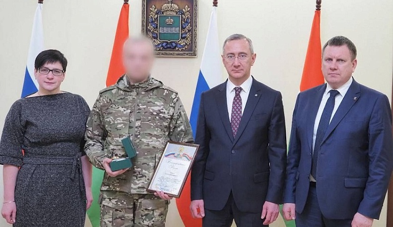 Владислав Шапша поздравил бойцов 4-ого калужского батальона с предстоящим Днём защитника Отечества