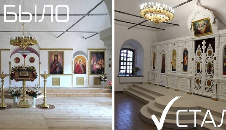 В Мосальском районе продолжается реставрация Церкви Успения