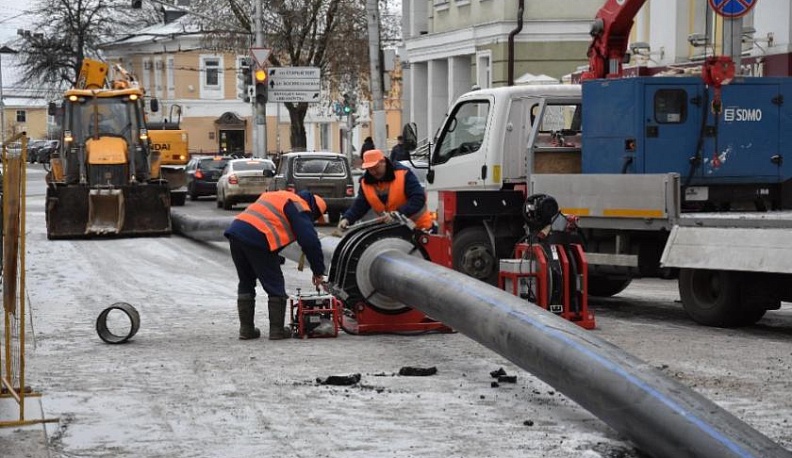 На Московской в Калуге водоканал завершил строительство первого участка водовода
