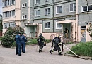 Хвастовичские спасатели отработали экстренные действия при взрыве бытового газа в многоквартирном жилом доме