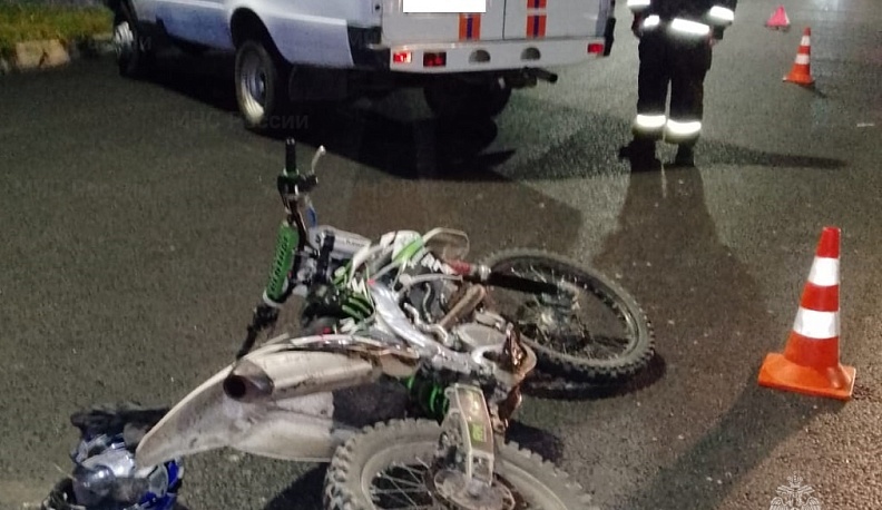 В Обнинске мотоцикл столкнулся с иномаркой