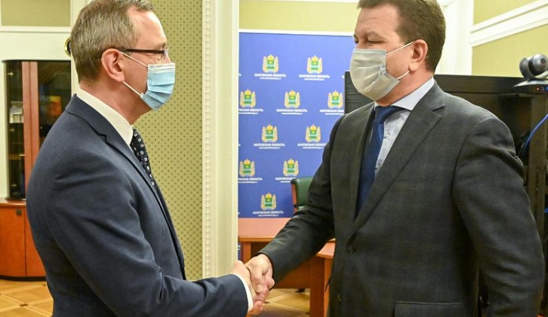 Губернатор Владислав Шапша встретился с директором "Калугаэнерго"