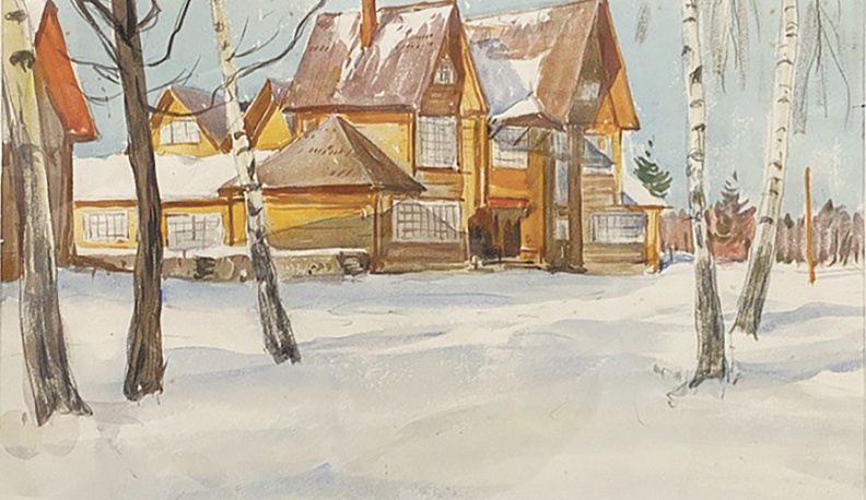 Дмитрий Архангельский. Здание школы «Бодрая жизнь». 1937 г.