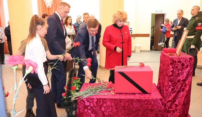 В Мещовском районе перезахоронили останки солдата РККА