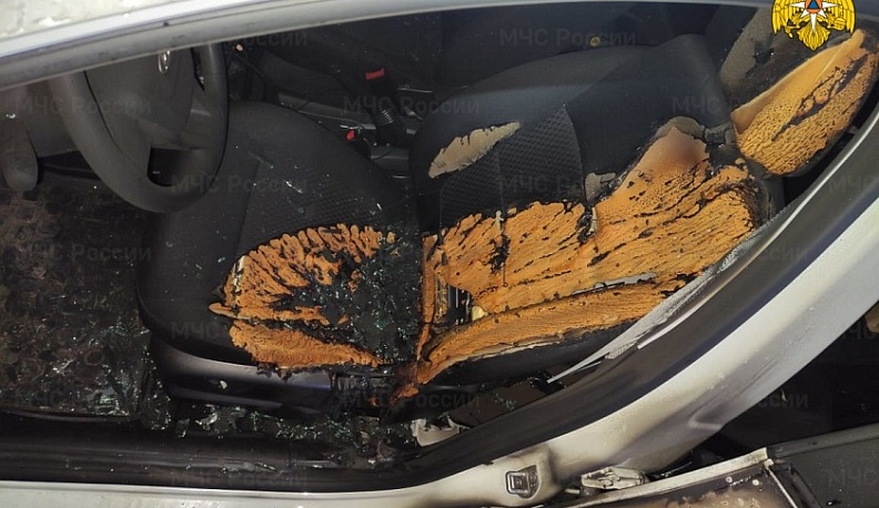 В Калуге на Правобережье подожгли автомобиль