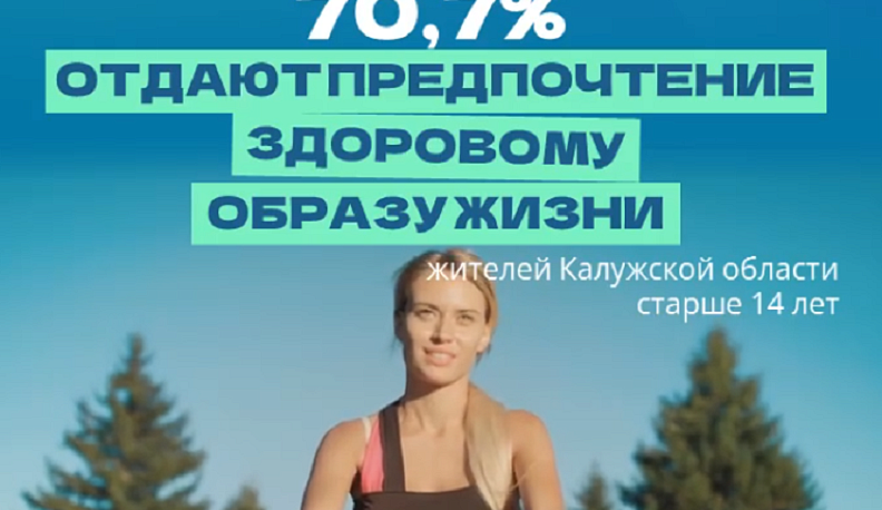 В Калужской области более 70% жителей отдают предпочтение здоровому образу жизни 