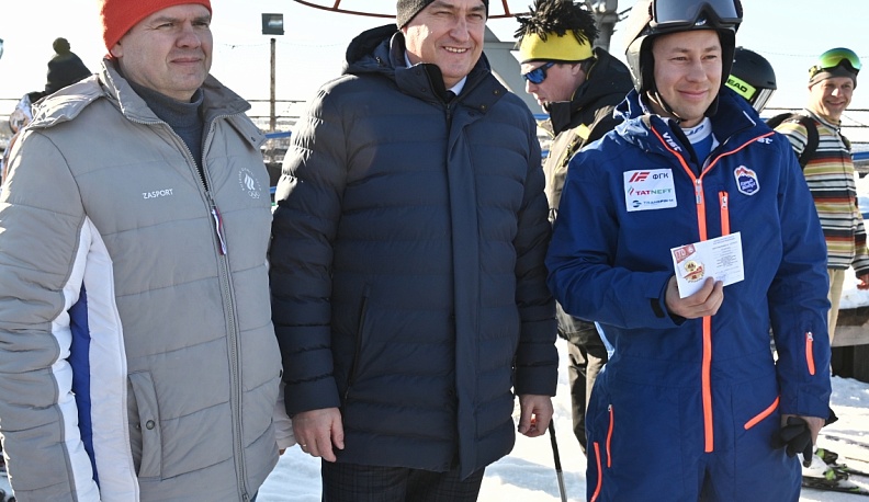Александр Андриенко провел мастер-класс для юных калужских горнолыжников