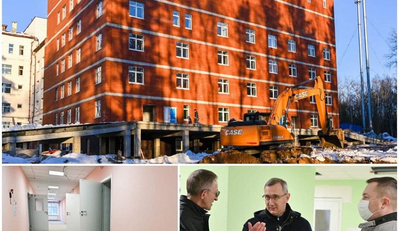В Калуге заканчивается строительство нового корпуса детской областной больницы