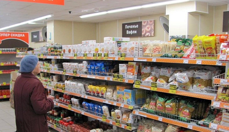 В Калужской области объемы потребления продуктов уменьшились на 2,2%