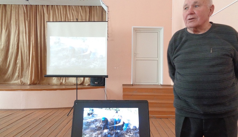 Калужские школьники встретились с командиром поискового отряда «Следопыт»