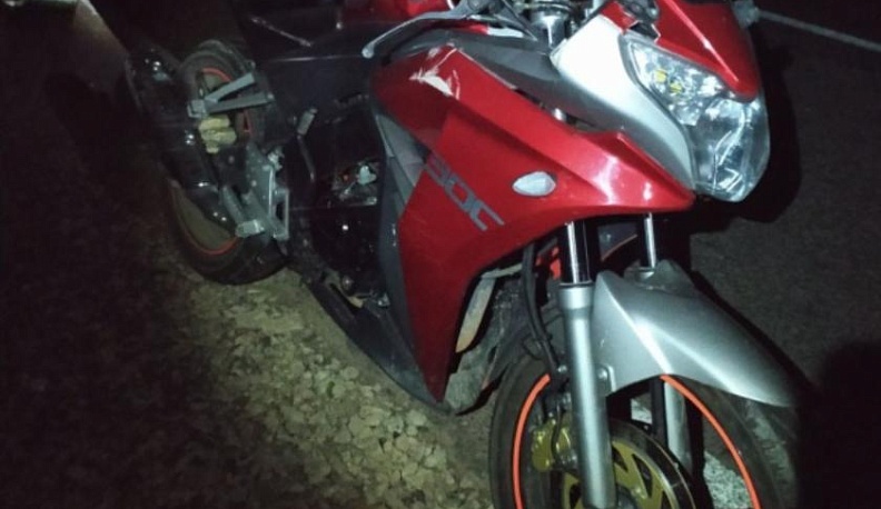 В Бабынинском районе перевернулся мотоциклист 