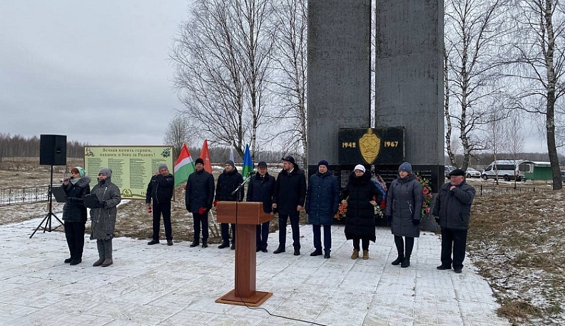В Думиничском районе отметили 81-ую годовщину подвига бойцов ОМСБОН НКВД СССР