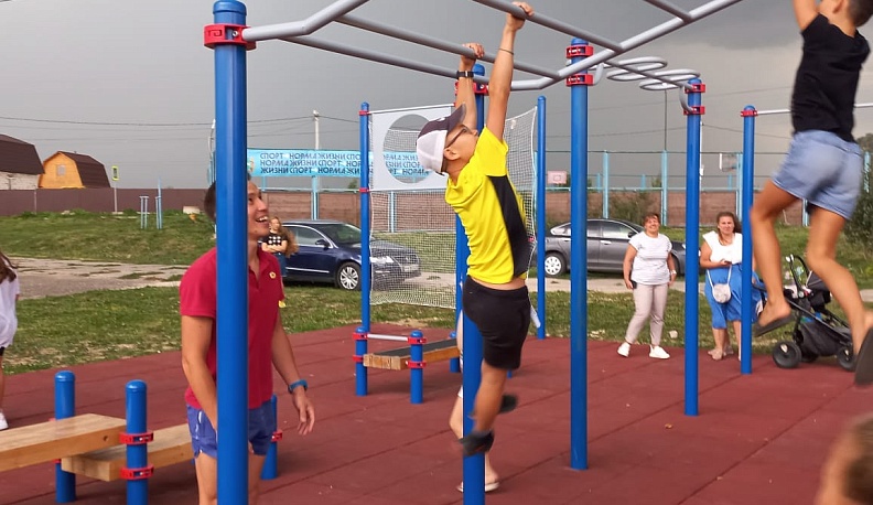 В Тарусском районе открылась первая универсальная площадка для сдачи норм ГТО