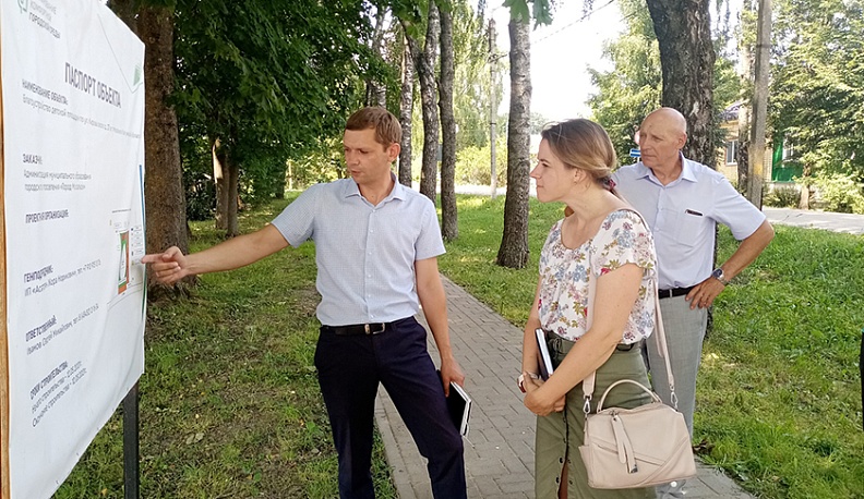 Ольга Коробова оценила благоустройство в Мосальске