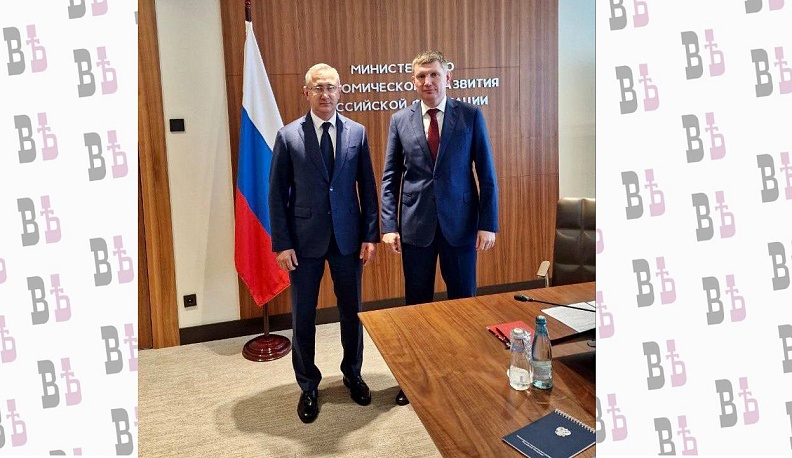 Владислав Шапша встретился с Главой Минэкономразвития РФ Максимом Решетинковым