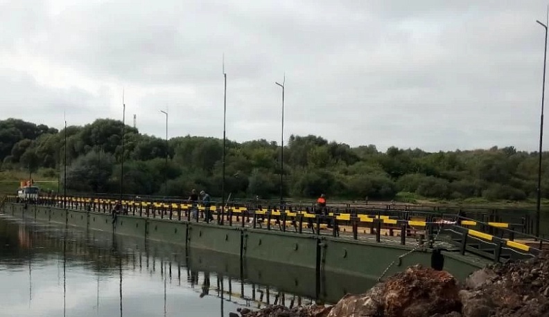 В Калуге 11 мая начнут установку понтонного моста