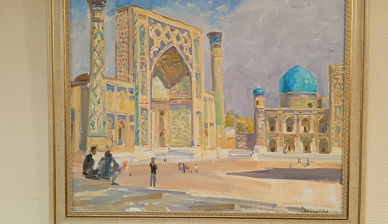 Российские художники представляют свои картины об Узбекистане