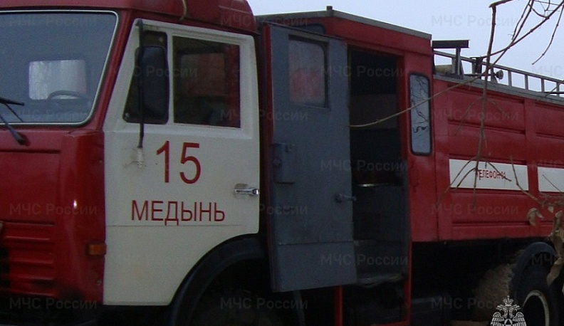 Дом сгорел в одном из районов Калужской области