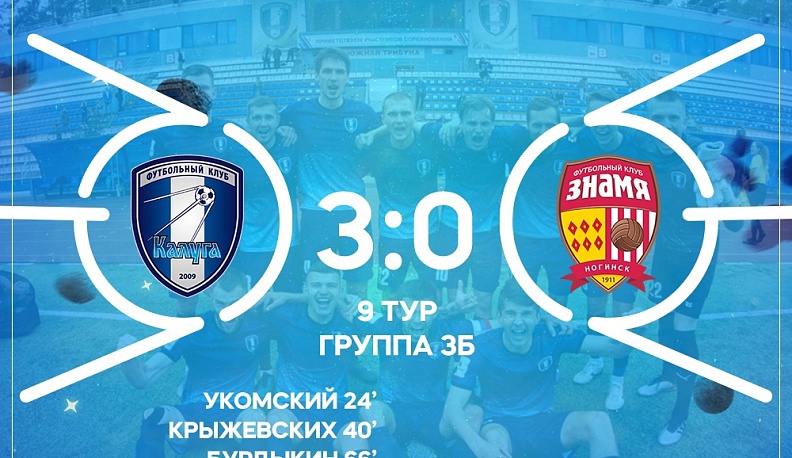 Калужские футболисты дома разгромили команду из Ногинска