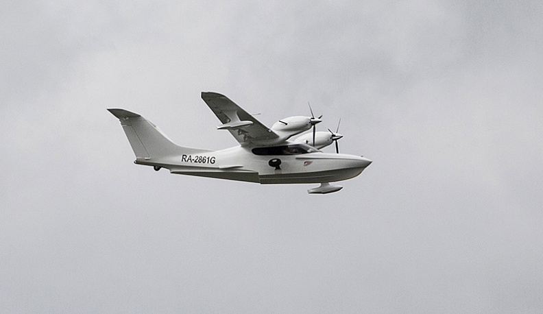 В Калуге на водохранилище сел самолёт-амфибия