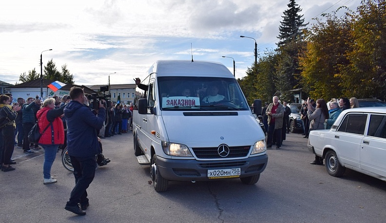 Тарусский район проводил своих защитников на борьбу с нацистами