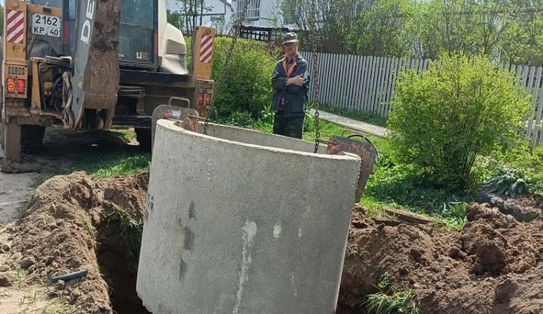 В Тарусском округе завершили капитальный ремонт водопроводной сети  