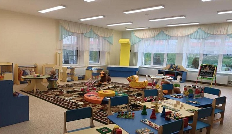 Новый детский сад в калужском Кошелеве принял первых 50 малышей