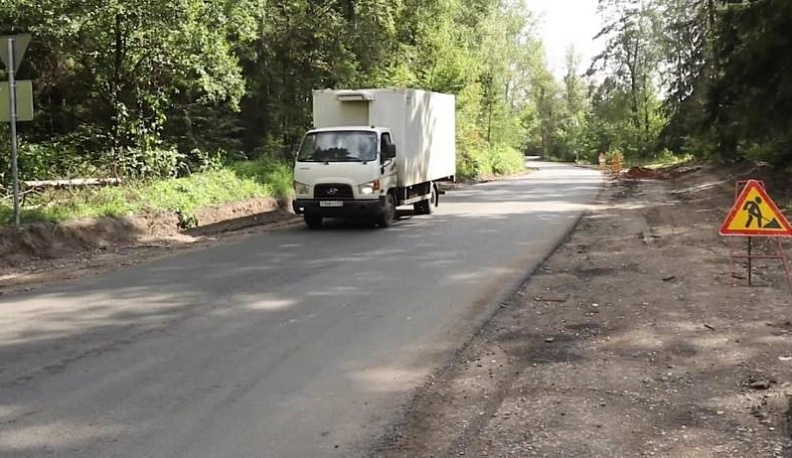 В Дзержинском районе завершается ремонт автодороги «Калуга-Медынь»