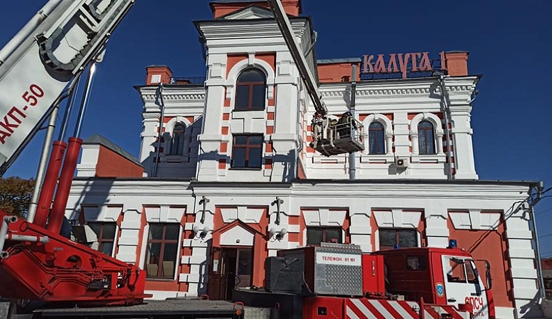 На вокзале Калуга-1 прогремели учебные взрывы