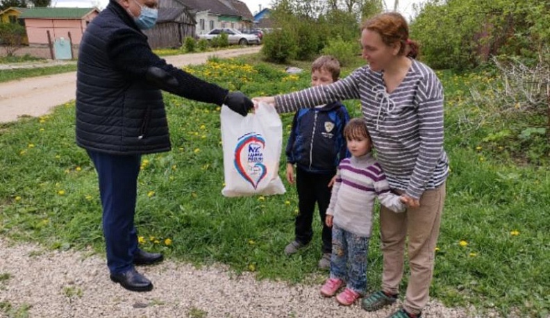 Парламентарий помог многодетным семьям Ферзиковского района
