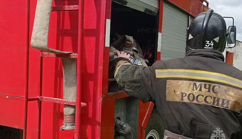 В Малоярославецком районе сгорела дача