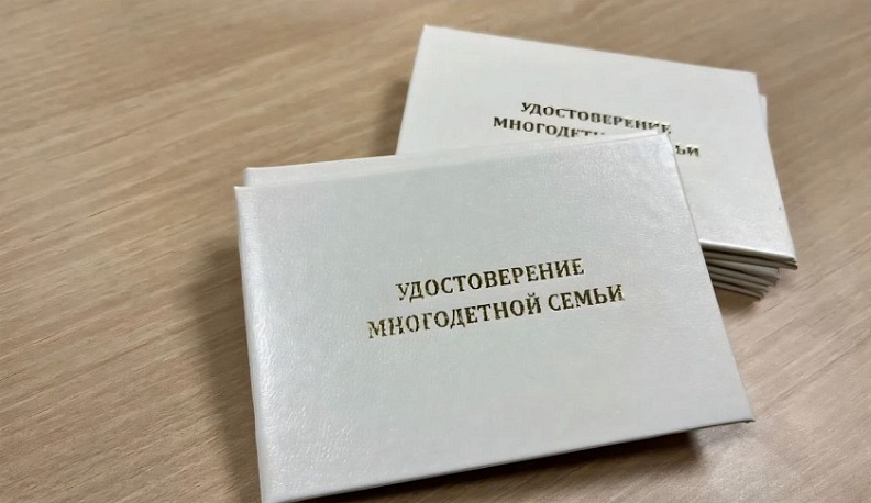 Более 10 тысяч многодетных семей Калужской области получили удостоверение федерального образца