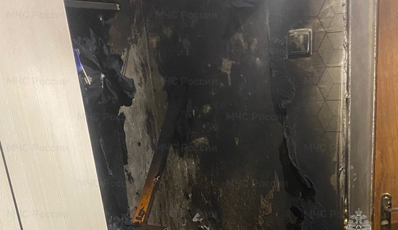 Квартира сгорела в одном из районных центров Калужской области