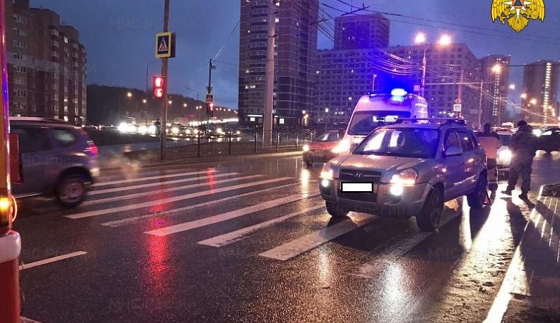 На Правобережье в Калуге Hyundai сбил двух школьников