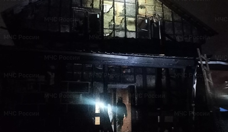 В Калужской области сгорел жилой дом