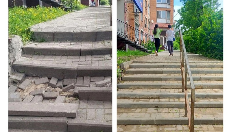 В Калуге вернут лестницу между Семеновым городищем и водохранилищем