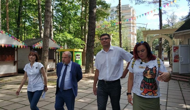 Александр Авдеев посетил Городской парк в Обнинске