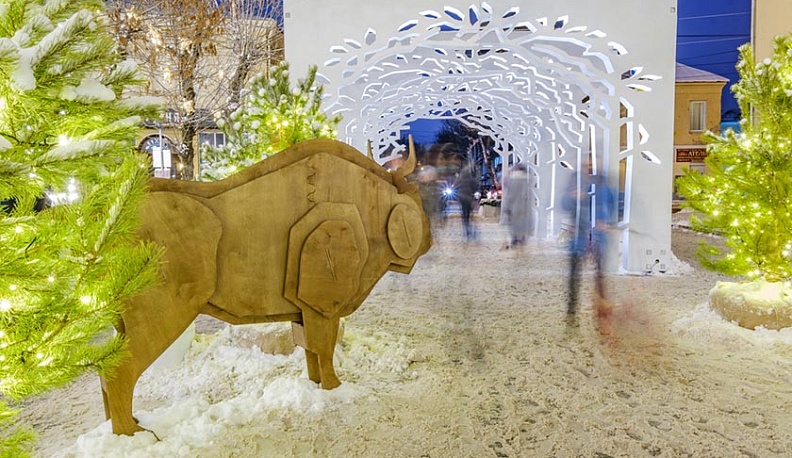 Калужские новогодние инсталляции назвали одними из лучших в России