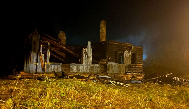 В пожаре в Козельском районе погиб 52-летний мужчина