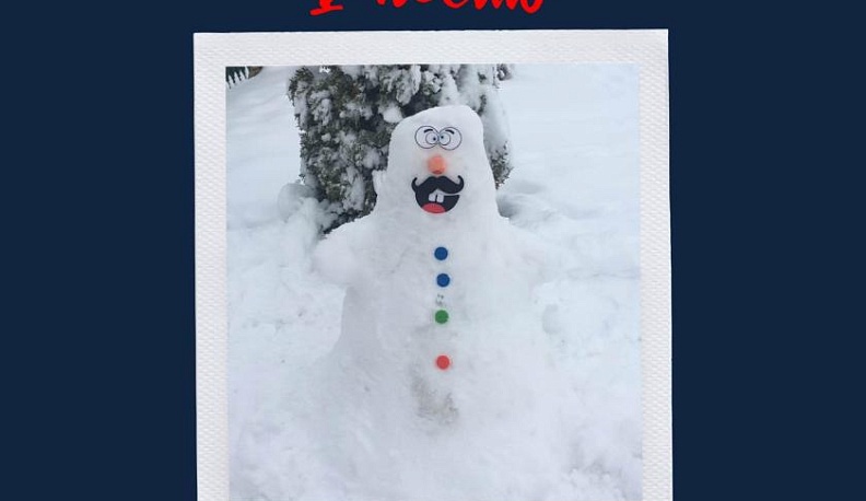 В Калужской области лучшим признан усатый снеговик