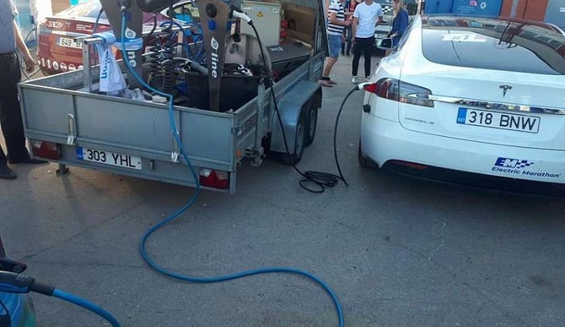 Калуга встретила электромарафон