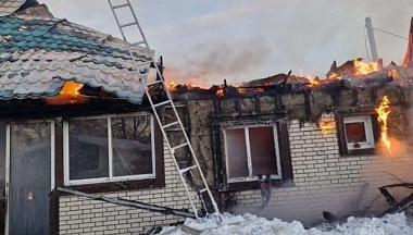 В Боровском округе сгорела дача