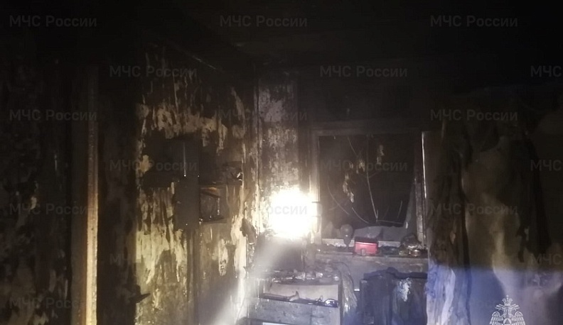 Человек пострадал в пожаре на окраине Калуги