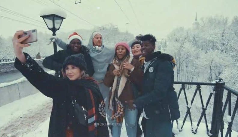 О новогодней Калуге сняли молодежный клип 