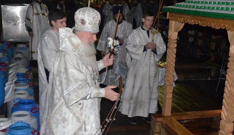 В Тихоновой пустыни был проведен чин Великого водосвятия